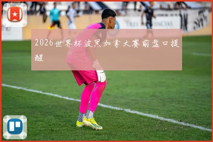 2026世界杯波黑加拿大赛前盘口提醒